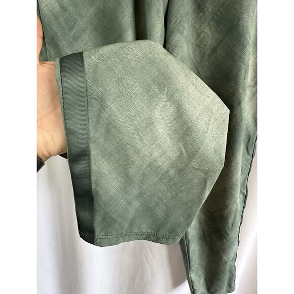 Athleta Nolita Slim Tapered Leg Crop Pants Green Tie Dye Print Women's Size 2 - Picture 3 of 10